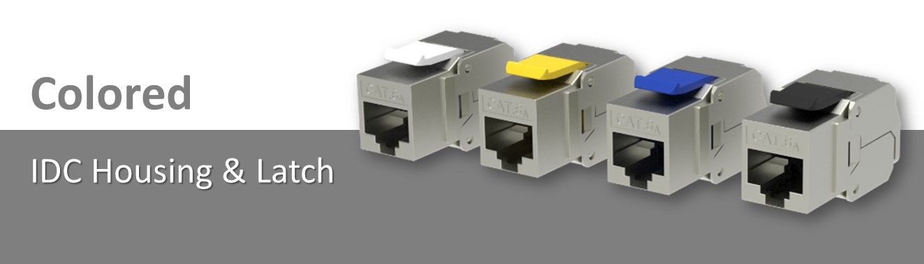 Anpassad Cat6A skärmad Keystone-jack